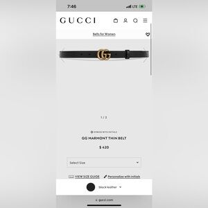 Gucci belt